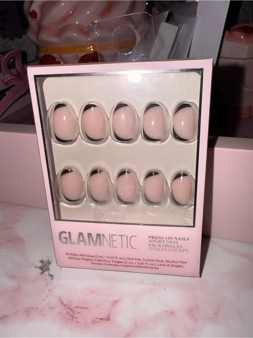 Glamnetic Nude Pink Short Oval Press-On Nails